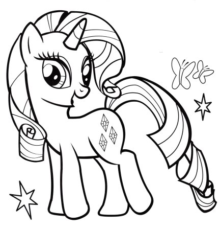 Раскраска Рарити пони раскраска