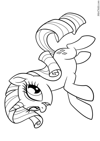 My little Pony раскраска Рарити