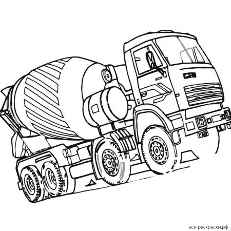 Лего бетономешалка раскраска
