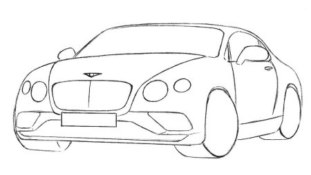 Раскраски машинки Бентли