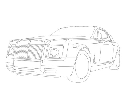 Rolls Royce Wraith чертеж