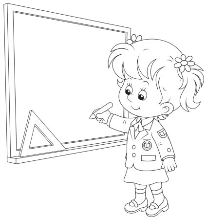 Раскраска школа