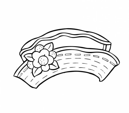 Шапки и шляпки раскраска