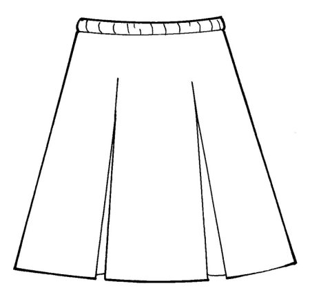 Эскиз юбки