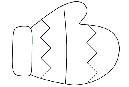 Раскраска. Рукавичка