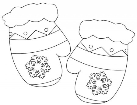 Рукавички раскраска