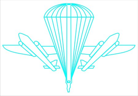 Символика ВДВ парашют