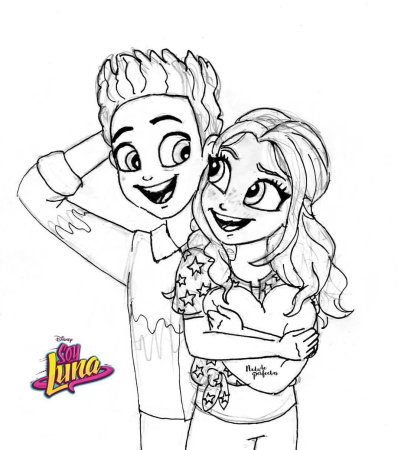 Раскраски soy Luna