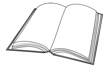 Рисунок развернутой книги