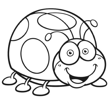 Раскраска Божья коровк