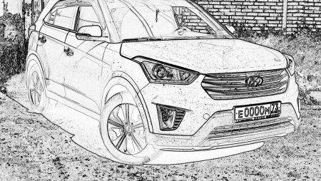 Hyundai Tucson раскраска