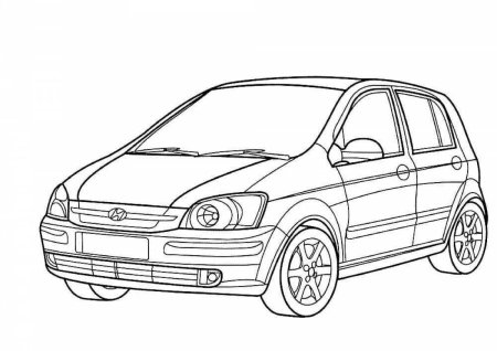 Hyundai Getz чертеж