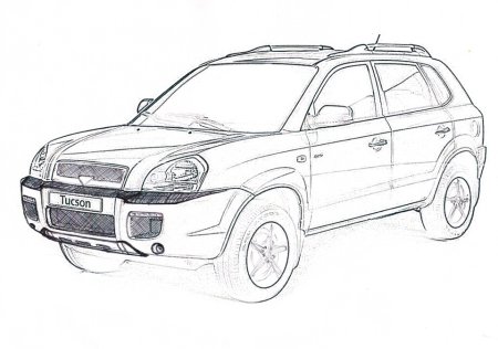 Hyundai Tucson 2008 чертеж