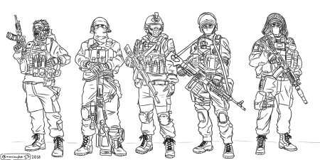 Раскраски Rainbow Six Siege