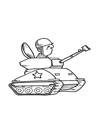 Танкист раскраска