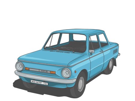 ЗАЗ-968 «Запорожец» нарисовать