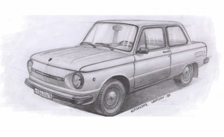 Раскраска ЗАЗ 968м