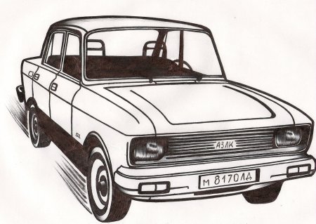 Москвич 2140 SL рисунок