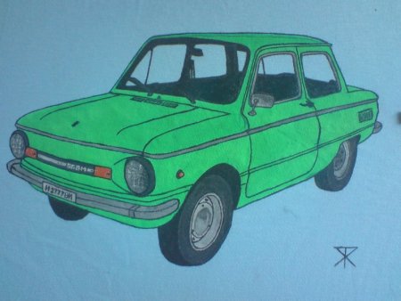 Запорожец ЗАЗ-968 М рисунок