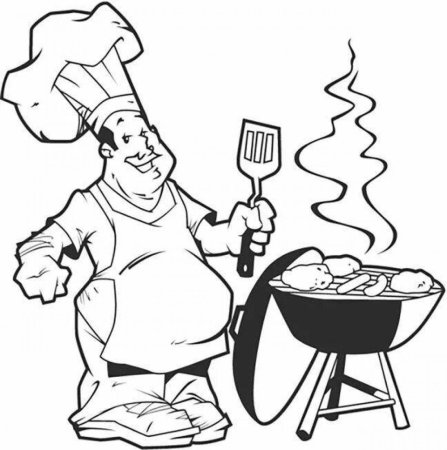 Шашлык раскраска