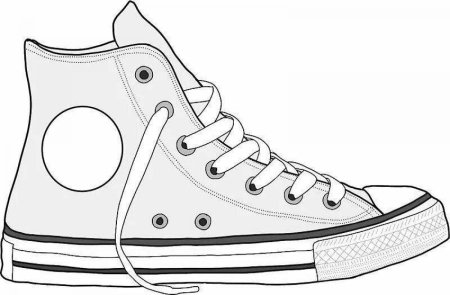 Converse кеды risunki