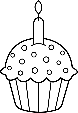 Кекс раскраска