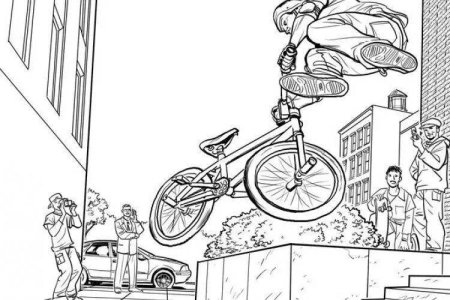 Раскраска BMX