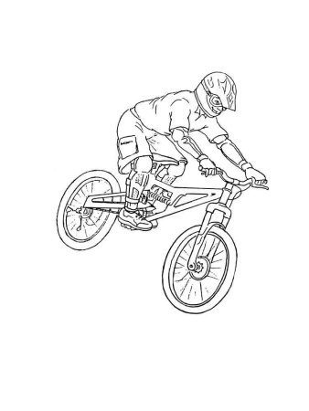 Раскраска BMX