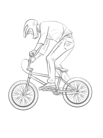 Раскраска BMX