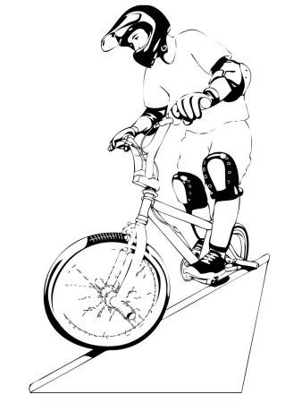 Раскраска BMX