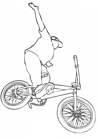 Раскраска BMX