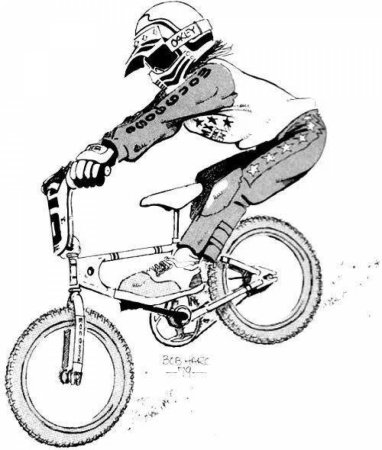 BMX рисунок карандашом