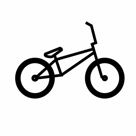 BMX на белом фоне