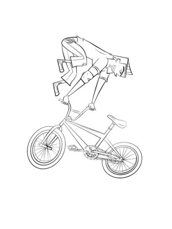 Раскраска BMX