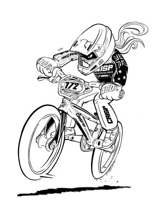 Раскраска BMX