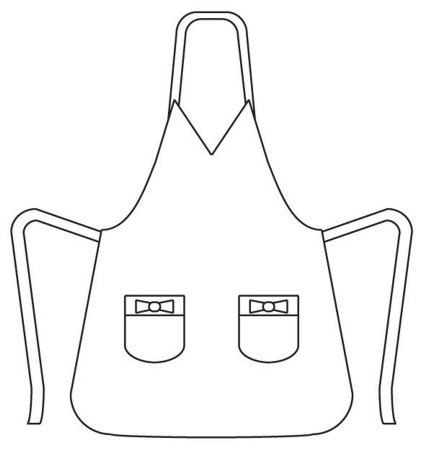 Фартук раскраска для детей