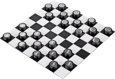 Шашки черно белые