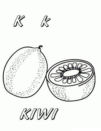 Киви раскраска