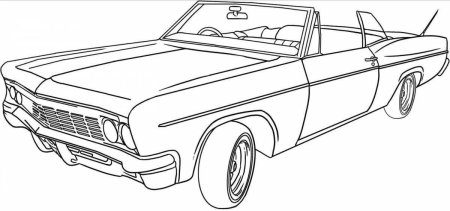Chevrolet Impala 1967 раскраска