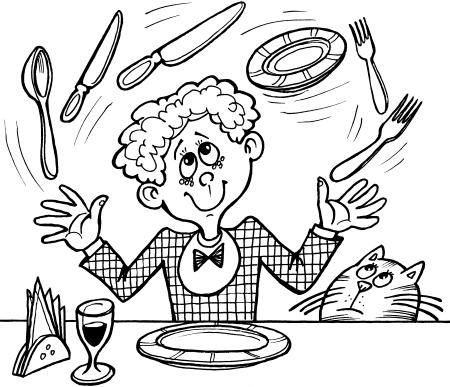 Раскраска этикет