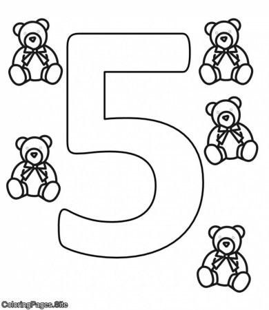 Numbers раскраска
