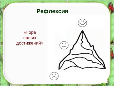 Рефлексия гора успеха