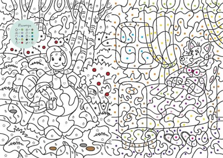 Рисунки для раскрашивания по номерам
