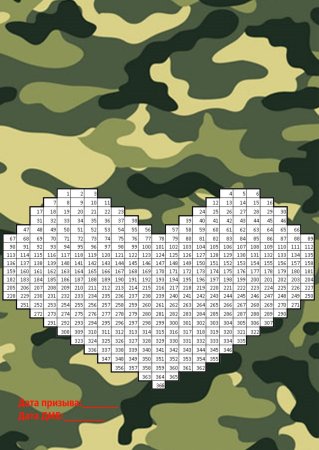 Календарь армии для девушки