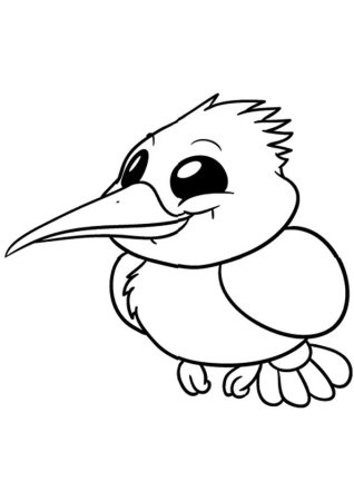 Зимородок раскраска для детей