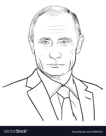 Путин Владимир Владимирович портрет карандашом