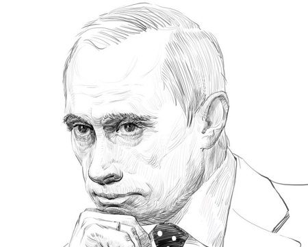 Путин Владимир Владимирович нарисовать