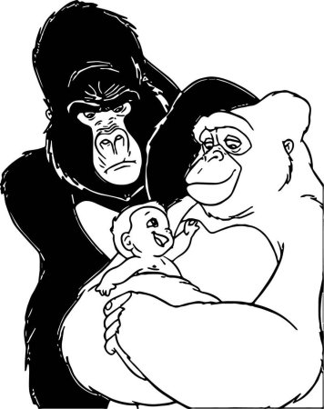 Рисовать гориллу