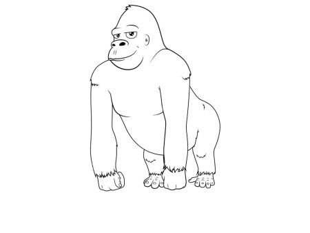Нарисовать гориллу