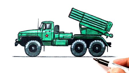 РСЗО БМ-21 град рисунок